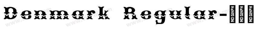 Denmark Regular字体转换